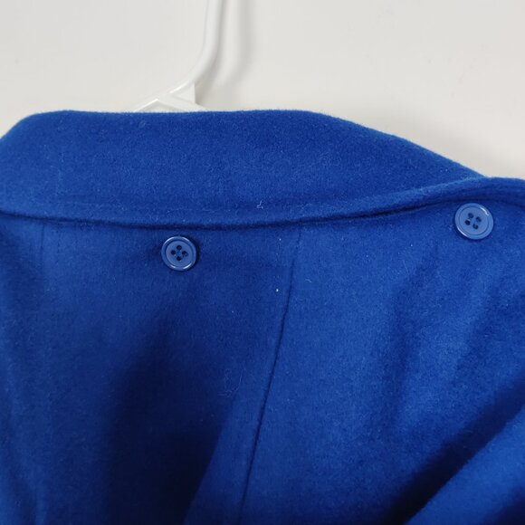 Portrait Women's Coat Size 2X Blue Wool Hooded Jacket Business Casual Office - Picture 5 of 9